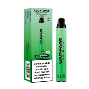 VapeM8-VM800-Engangs-Vape-Mint-Tuggummi